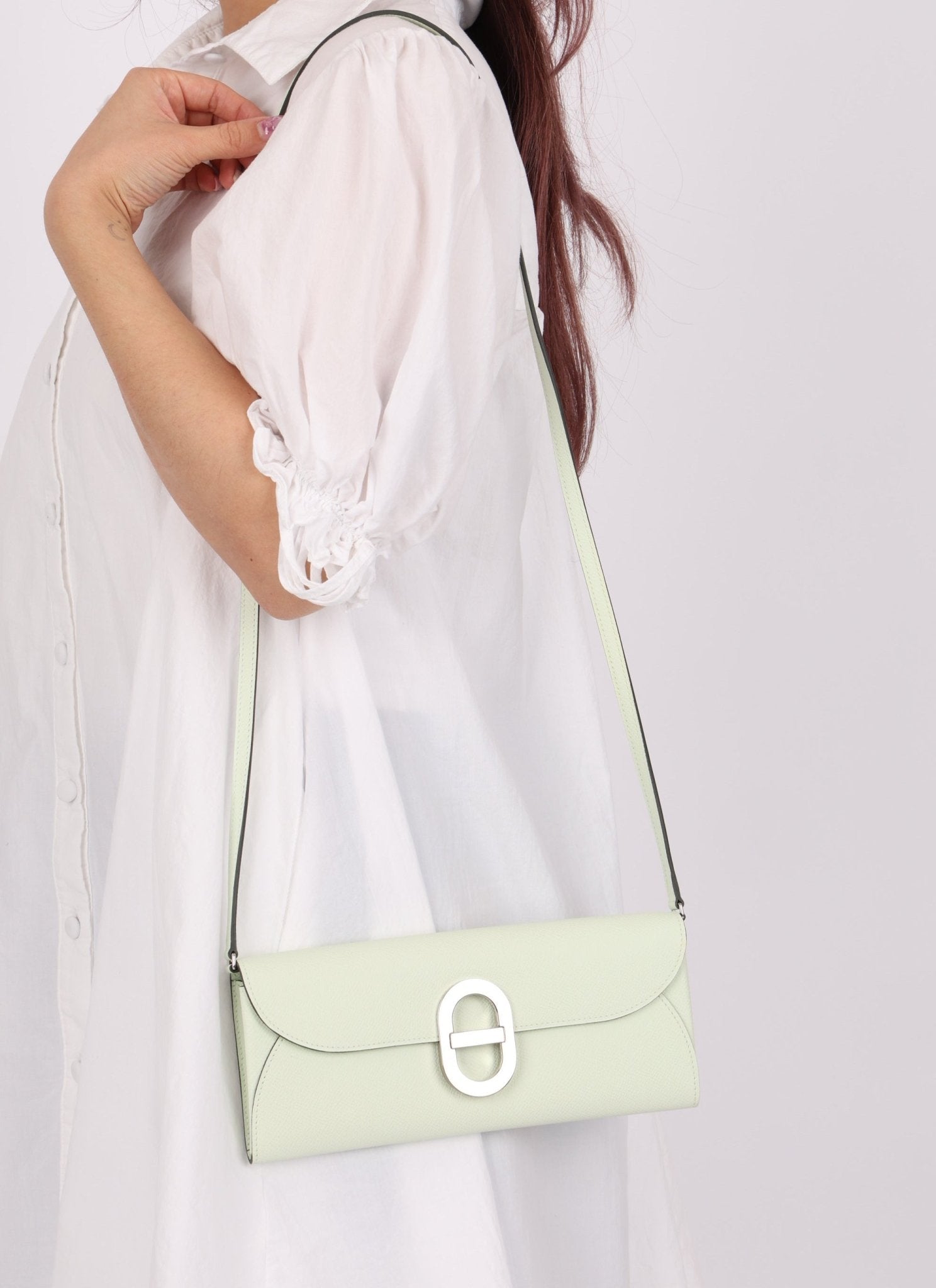 Hermès 2023 Vert Fizz Chaine d’Ancre To Go Wallet Epsom PHW - FashioNica