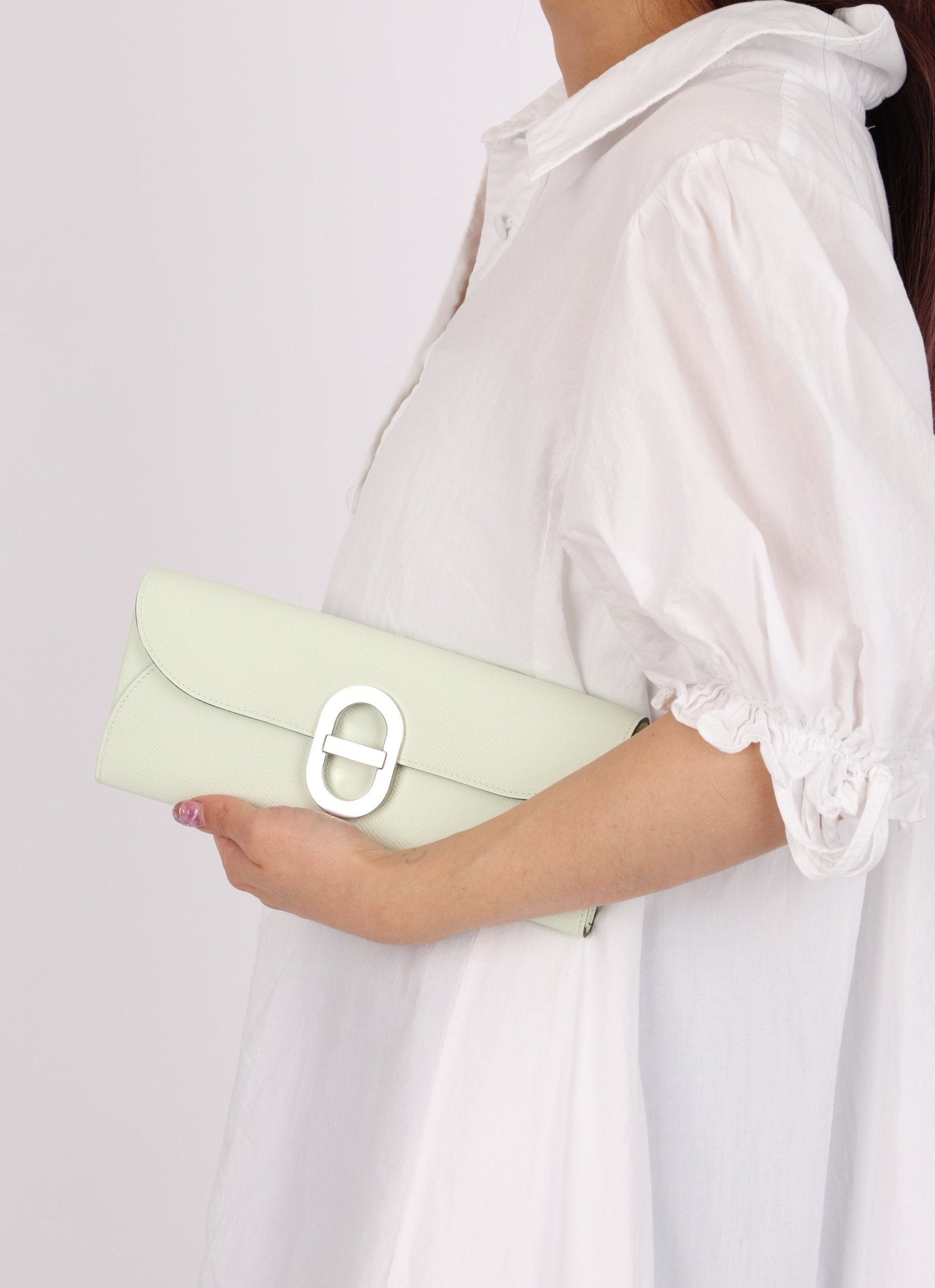 Hermès 2023 Vert Fizz Chaine d’Ancre To Go Wallet Epsom PHW - FashioNica