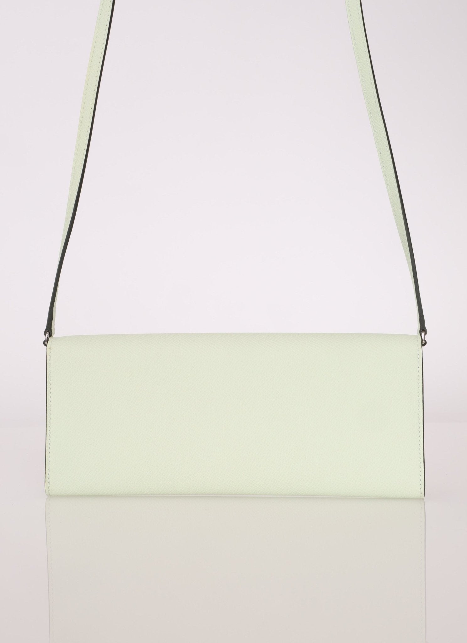 Hermès 2023 Vert Fizz Chaine d’Ancre To Go Wallet Epsom PHW - FashioNica