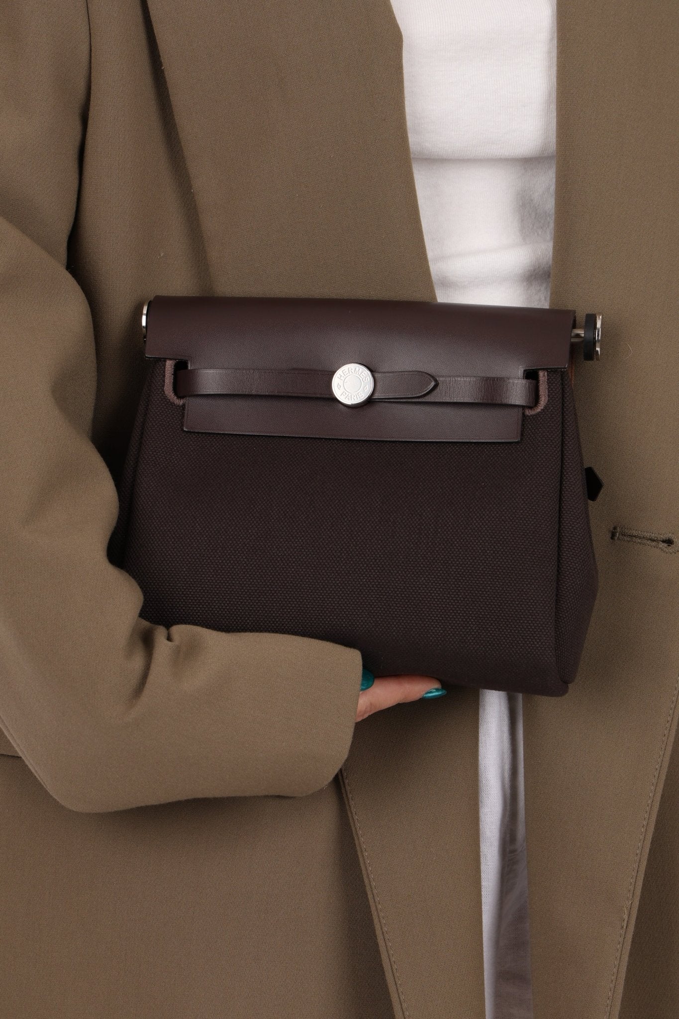 Hermès 2025 Ebene Herbag Zip 20 PHW - FashioNica