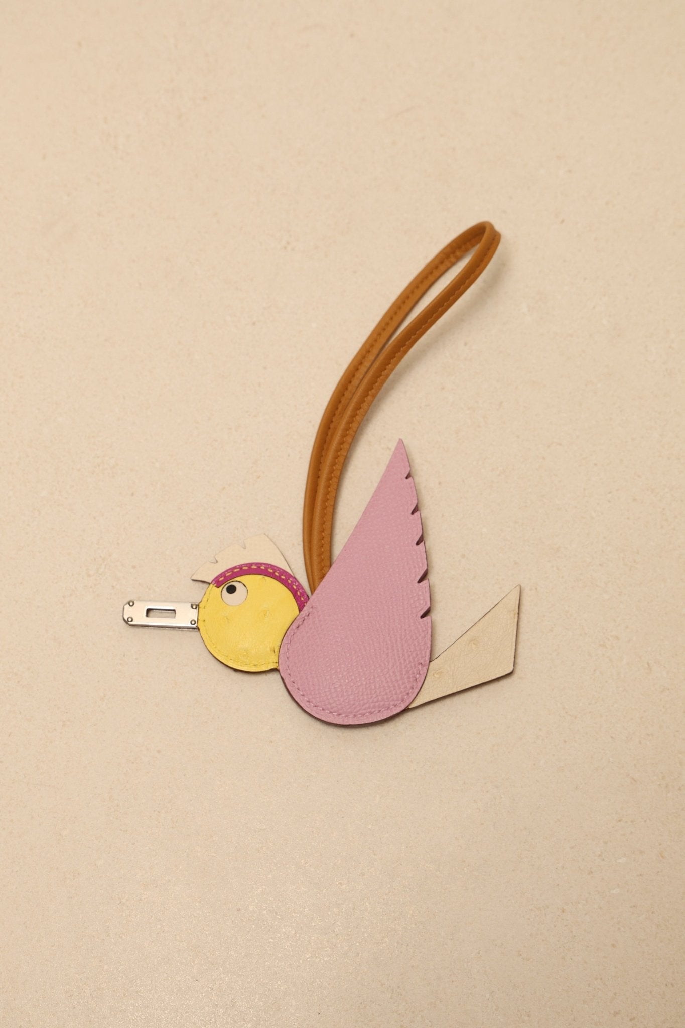 Hermès 2025 Ostrich & Swift Birdy Charm Touch PHW - FashioNica