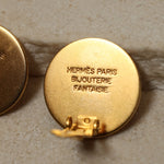 Hermès Clou de Selle Clip - On Earrings 18K GP - FashioNica