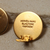 Hermès Clou de Selle Clip - On Earrings 18K GP - FashioNica