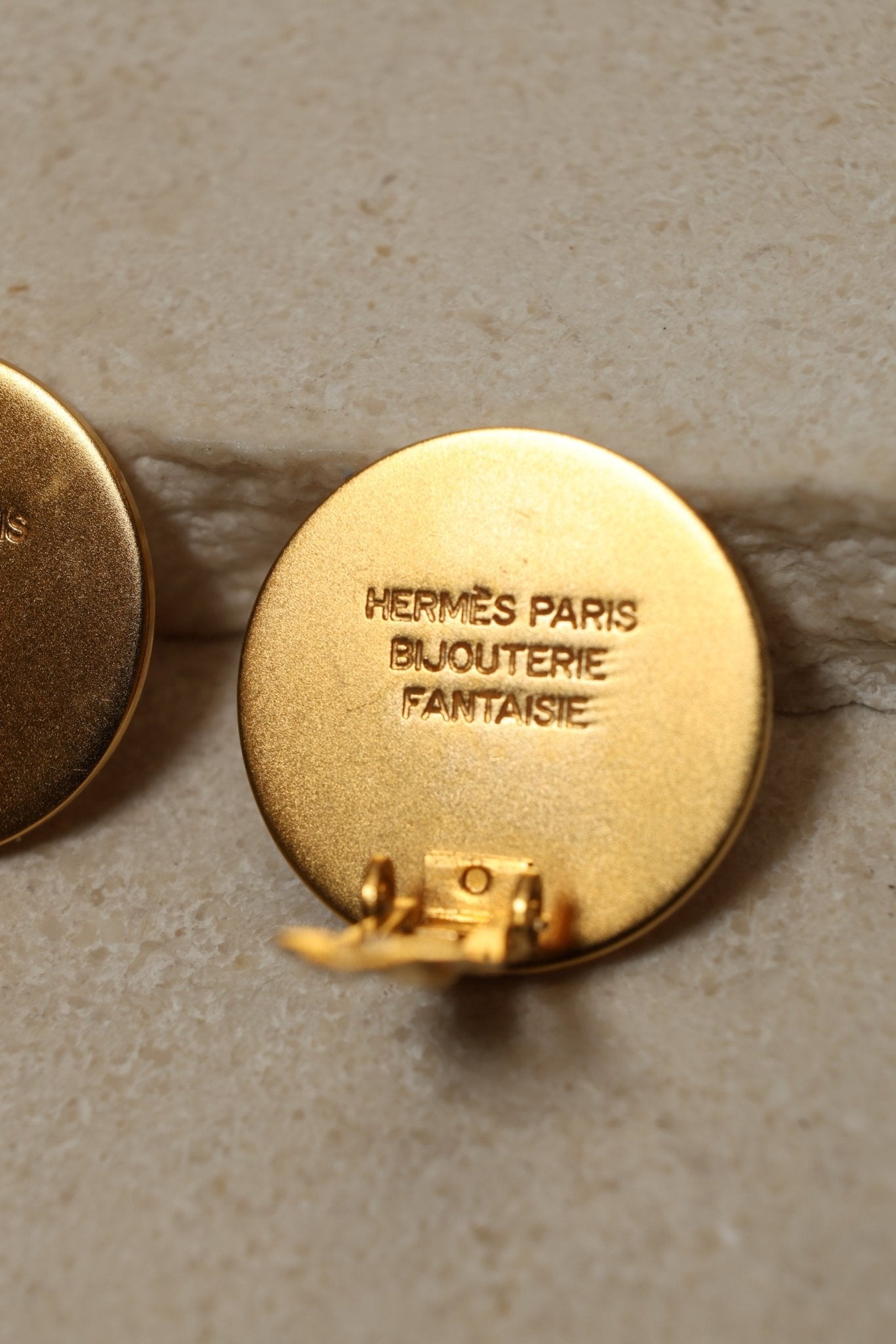 Hermès Clou de Selle Clip - On Earrings 18K GP - FashioNica