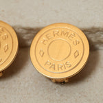 Hermès Clou de Selle Clip - On Earrings 18K GP - FashioNica