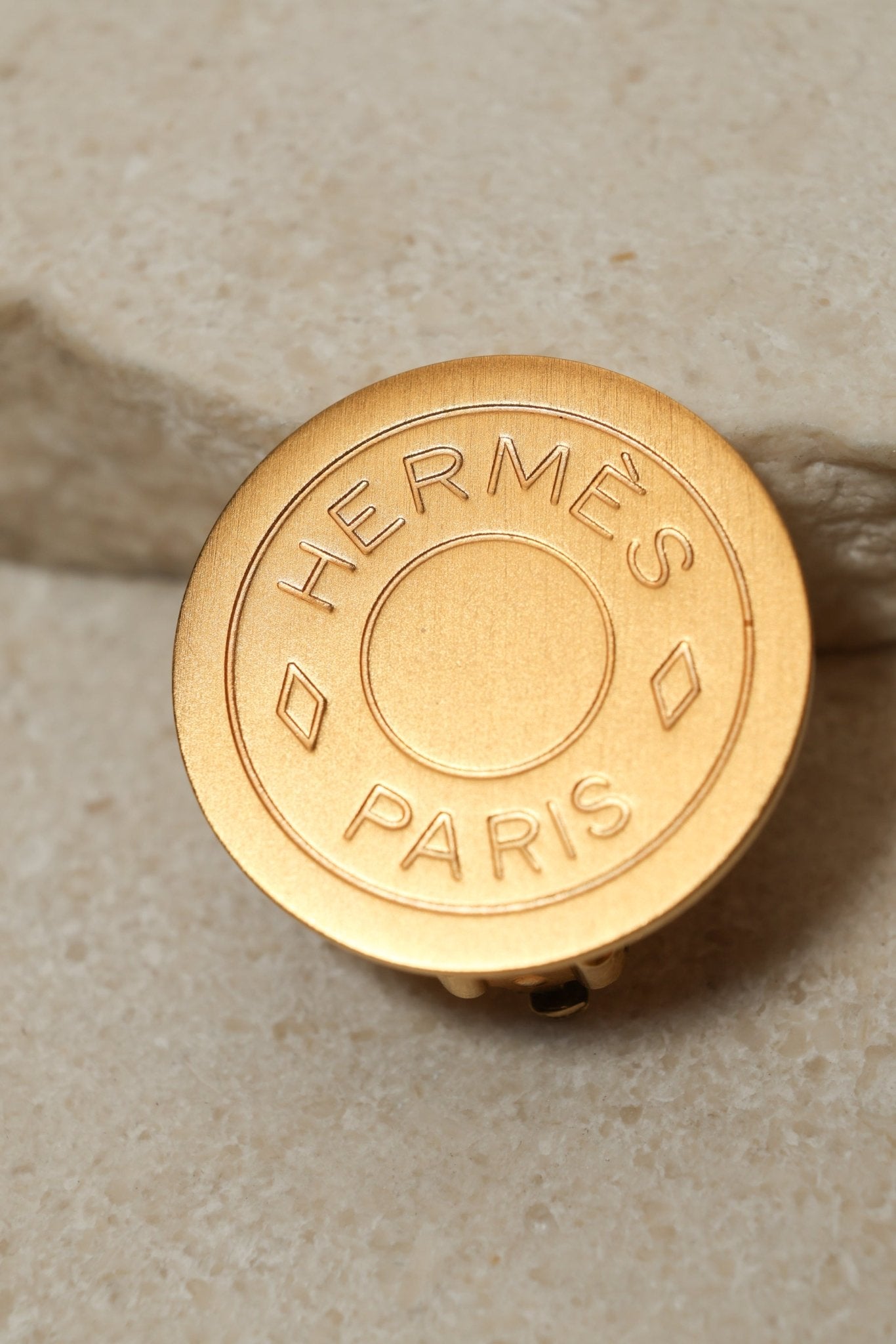 Hermès Clou de Selle Clip - On Earrings 18K GP - FashioNica