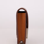 Hermès Gold Epsom Constance Slim Wallet w/ Custom Strap PHW - FashioNica