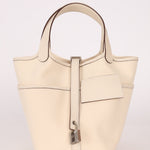 Hermès Nata Toile Goeland Swift Cargo Picotin 18 PHW - FashioNica