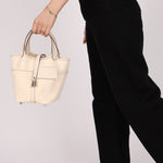 Hermès Nata Toile Goeland Swift Cargo Picotin 18 PHW - FashioNica