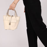 Hermès Nata Toile Goeland Swift Cargo Picotin 18 PHW - FashioNica