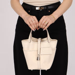 Hermès Nata Toile Goeland Swift Cargo Picotin 18 PHW - FashioNica