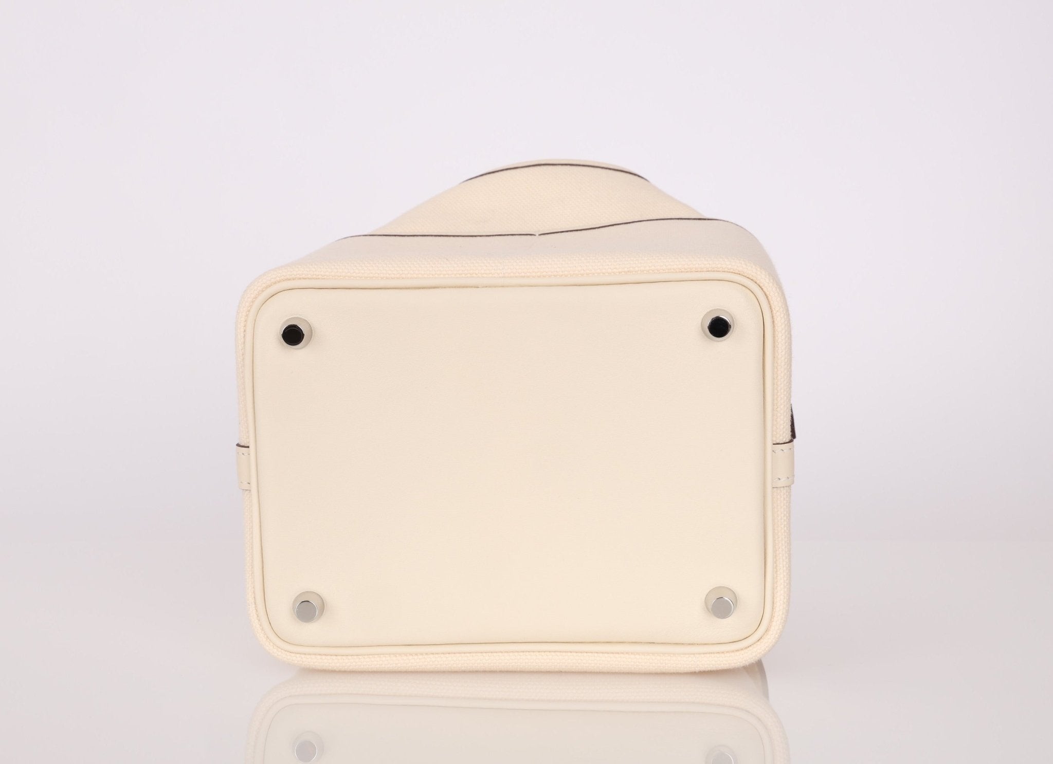 Hermès Nata Toile Goeland Swift Cargo Picotin 18 PHW - FashioNica