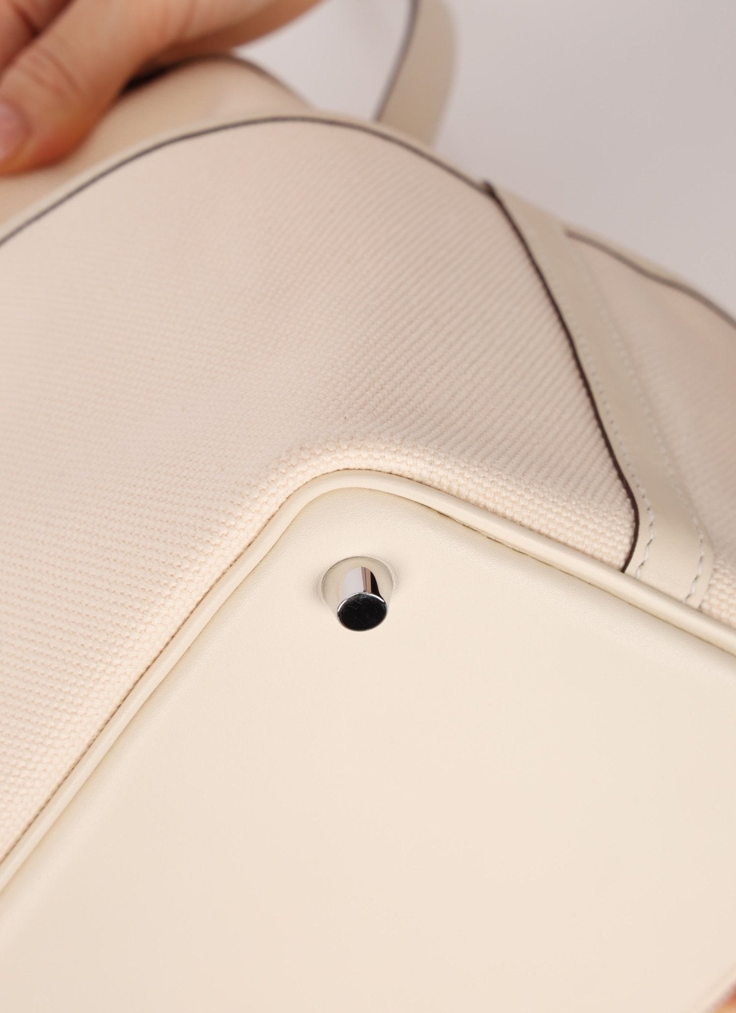 Hermès Nata Toile Goeland Swift Cargo Picotin 18 PHW - FashioNica