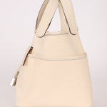 Hermès Nata Toile Goeland Swift Cargo Picotin 18 PHW - FashioNica