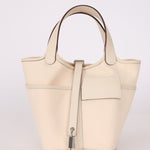 Hermès Nata Toile Goeland Swift Cargo Picotin 18 PHW - FashioNica