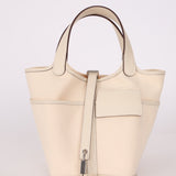 Hermès Nata Toile Goeland Swift Cargo Picotin 18 PHW - FashioNica