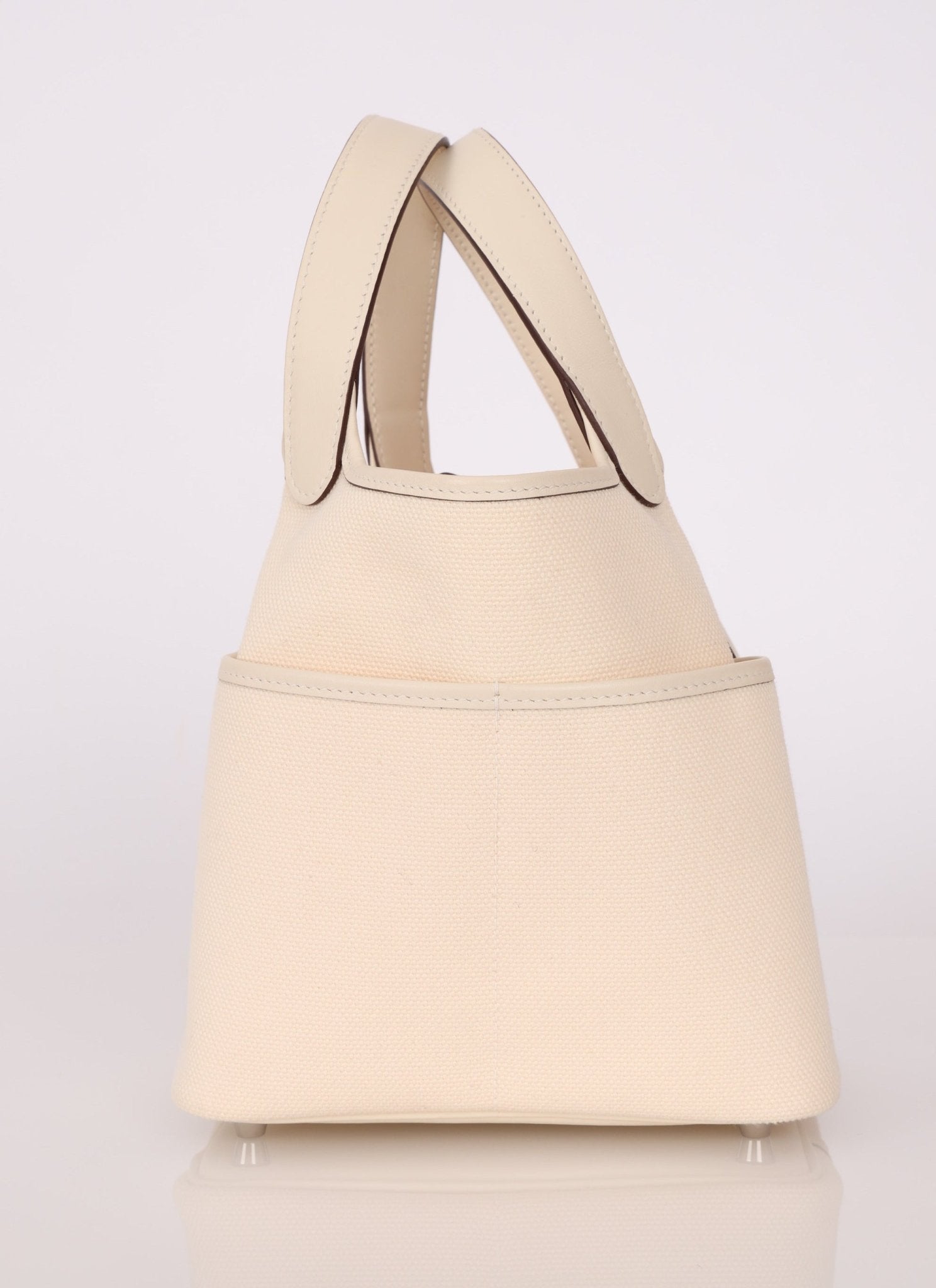 Hermès Nata Toile Goeland Swift Cargo Picotin 18 PHW - FashioNica