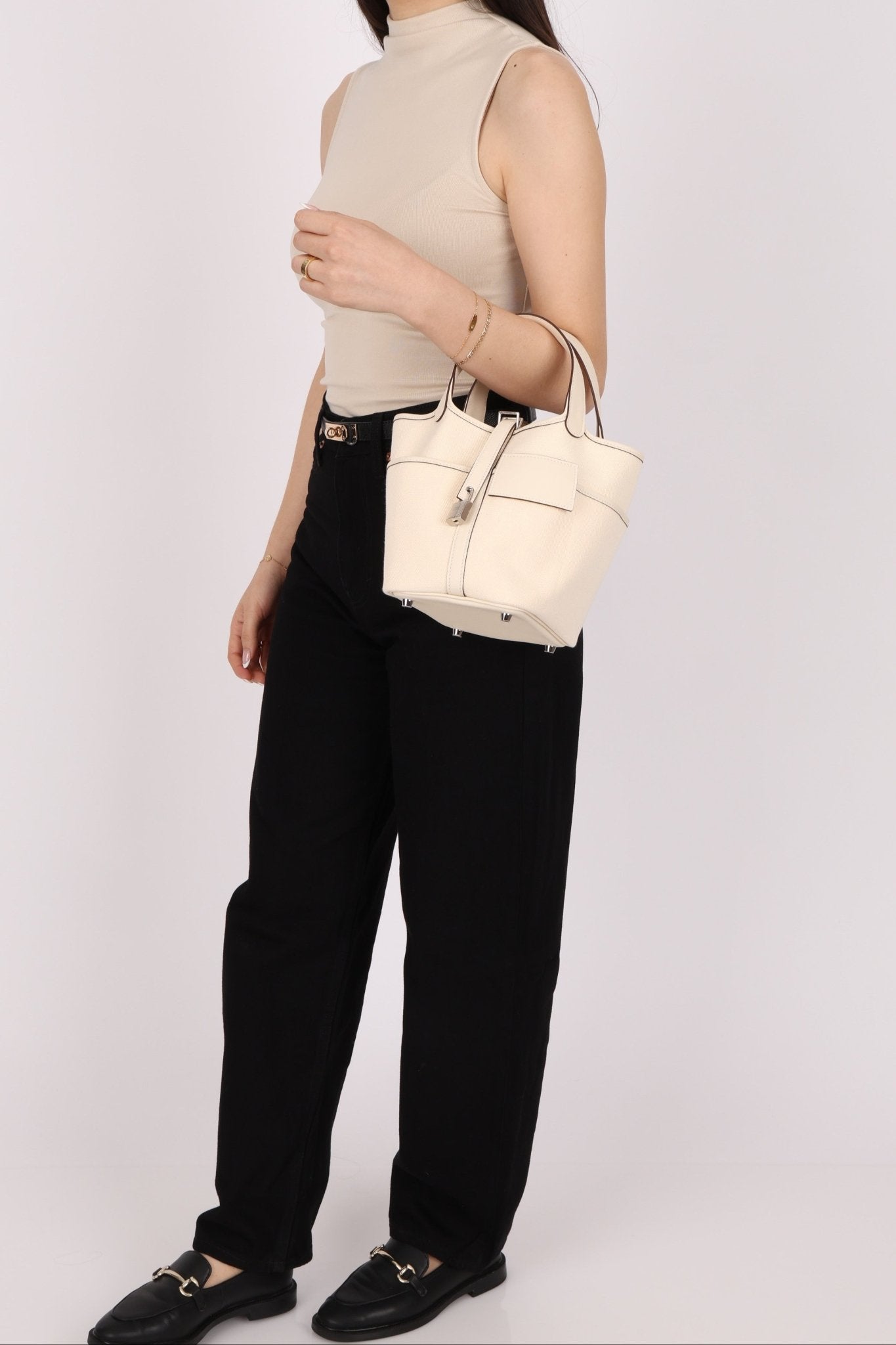 Hermès Nata Toile Goeland Swift Cargo Picotin 18 PHW - FashioNica