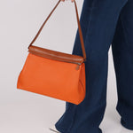 Hermès Orange Togo and Fauve Yeoh Bag PHW - FashioNica