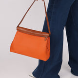 Hermès Orange Togo and Fauve Yeoh Bag PHW - FashioNica