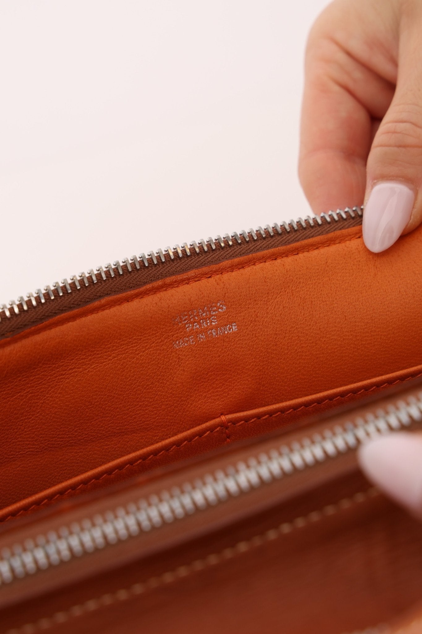 Hermès Orange Togo and Fauve Yeoh Bag PHW - FashioNica