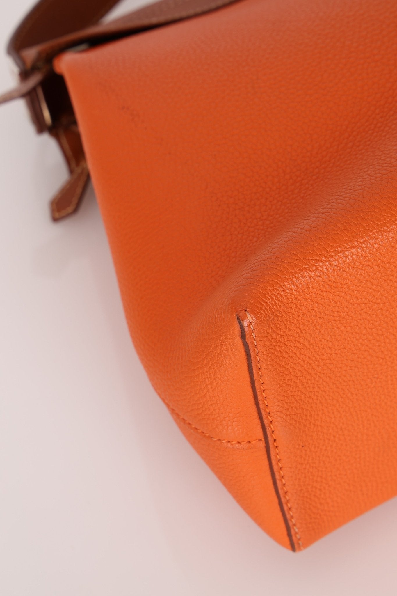 Hermès Orange Togo and Fauve Yeoh Bag PHW - FashioNica