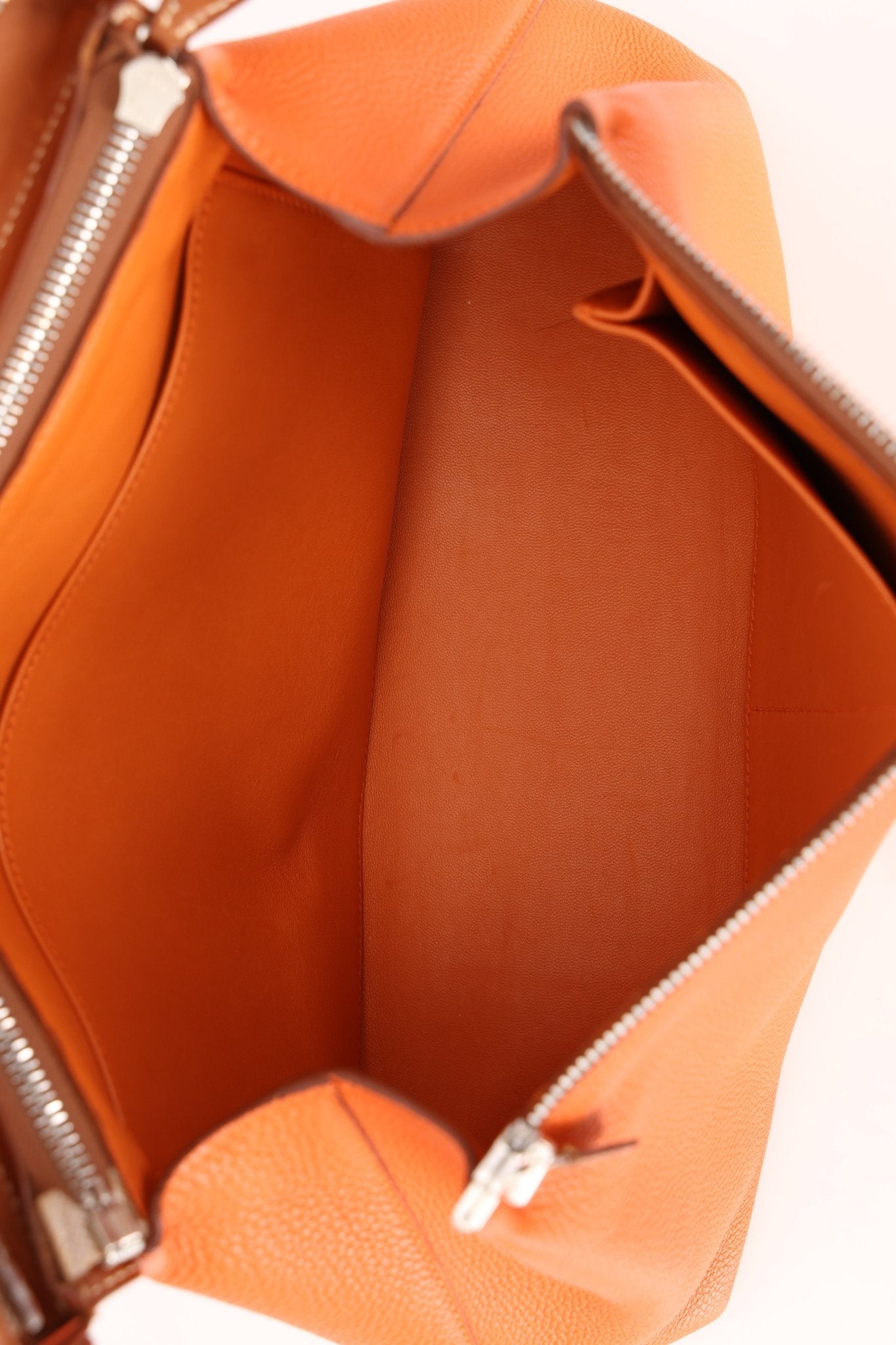 Hermès Orange Togo and Fauve Yeoh Bag PHW - FashioNica