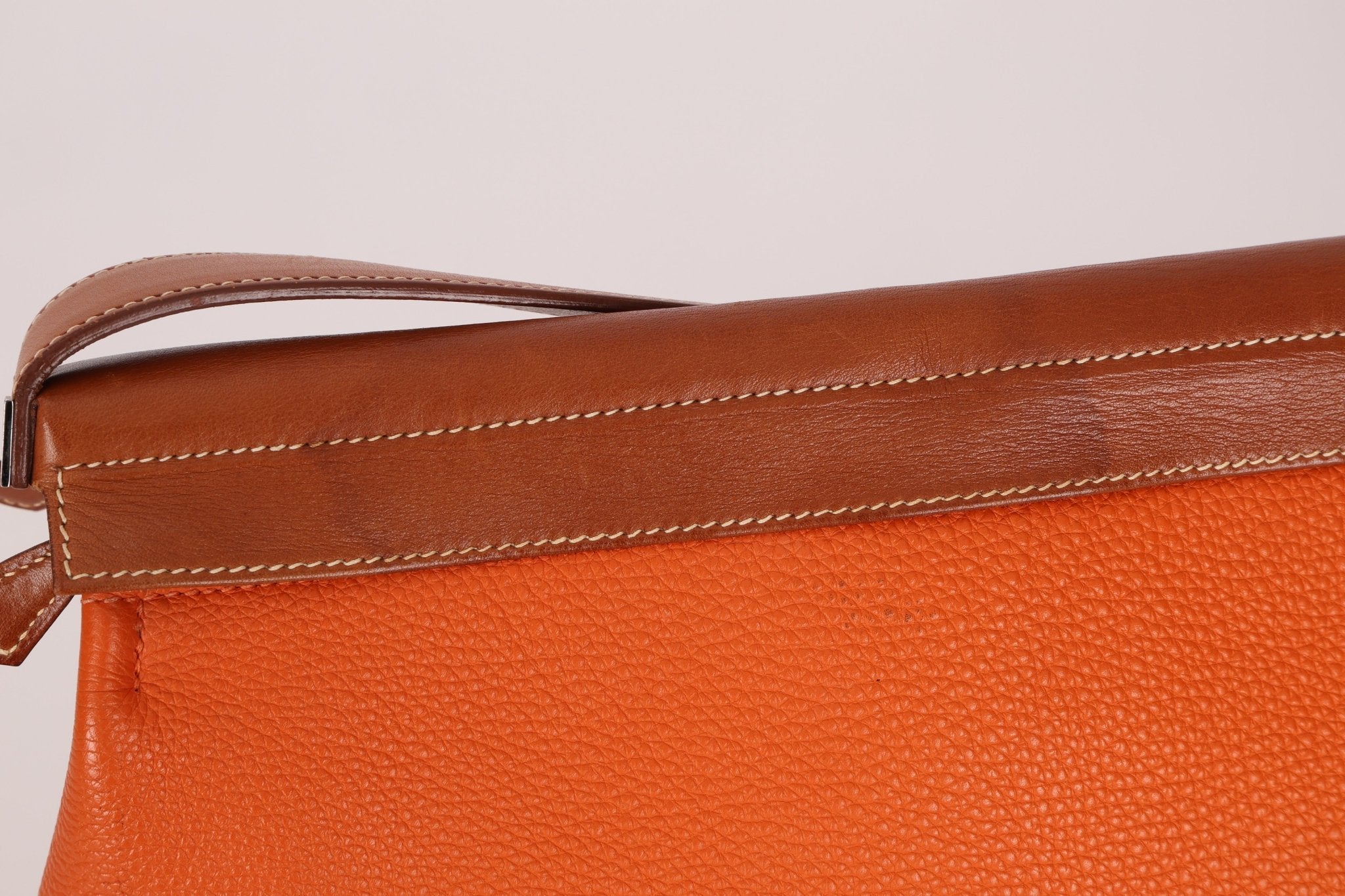 Hermès Orange Togo and Fauve Yeoh Bag PHW - FashioNica