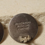 Hermès Silver Matte Clou de Selle Clip - On Earrings - FashioNica