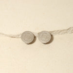 Hermès Silver Matte Clou de Selle Clip - On Earrings - FashioNica