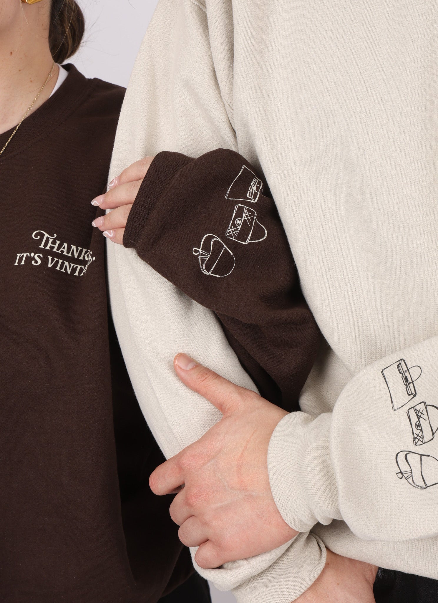 LARGE FashioNica Collector's Crewneck - Espresso - FashioNica