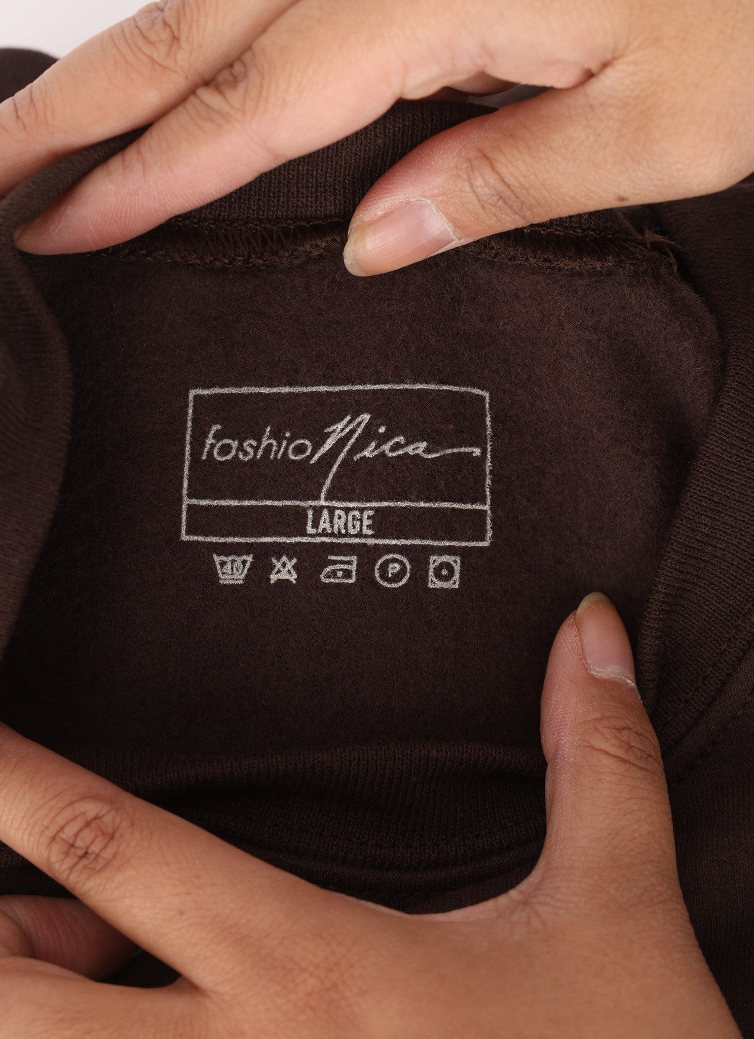 LARGE FashioNica Collector's Crewneck - Espresso - FashioNica