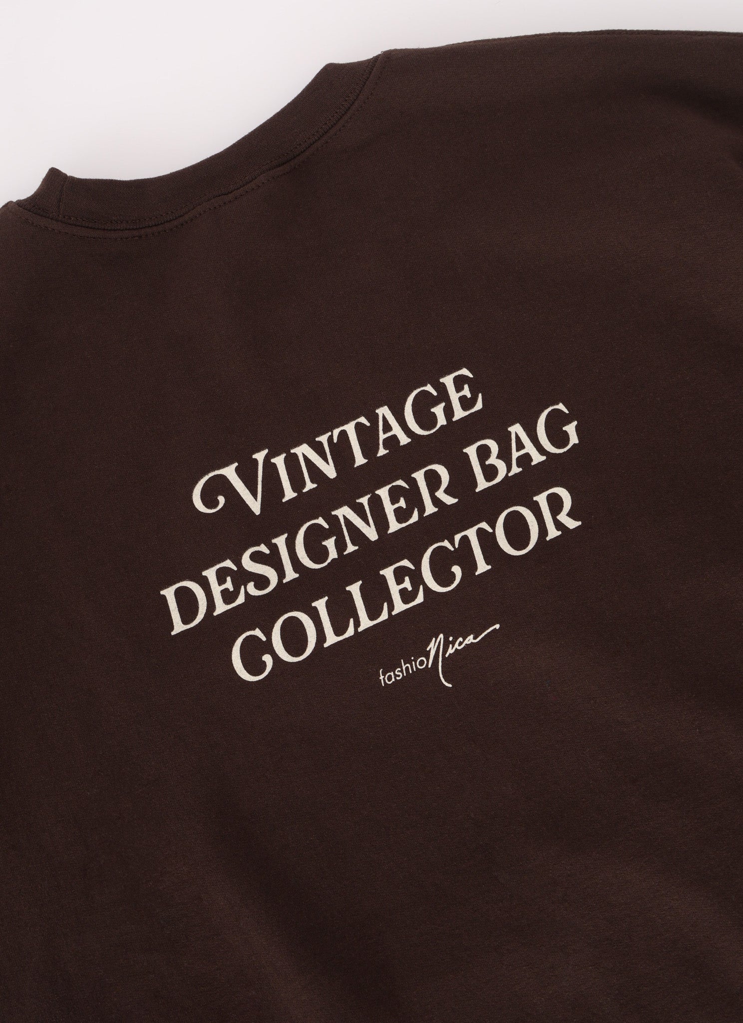LARGE FashioNica Collector's Crewneck - Espresso - FashioNica