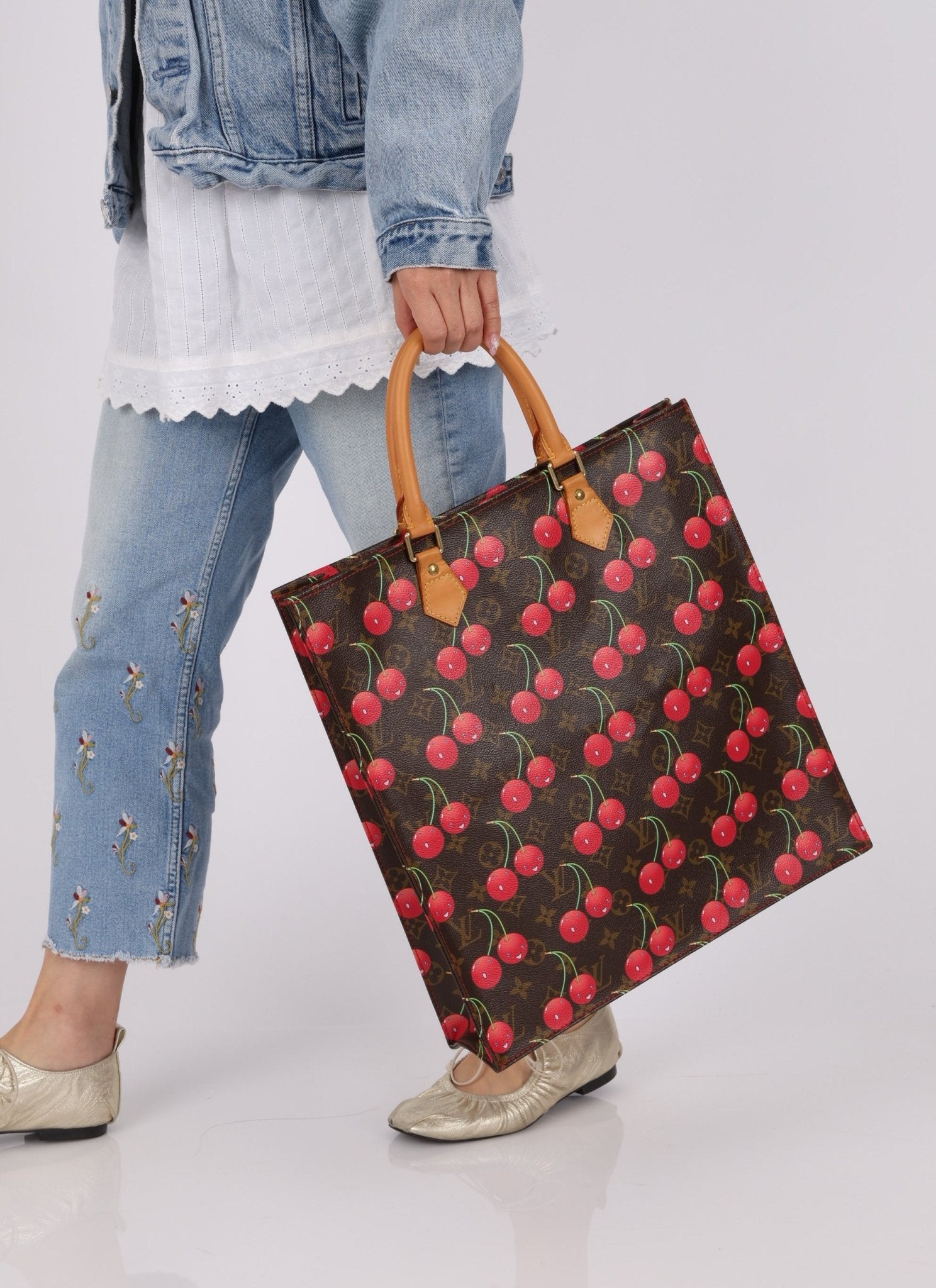 Limited Edition 2005 Louis Vuitton x Takashi Murakami Cerises Sac Plat - FashioNica