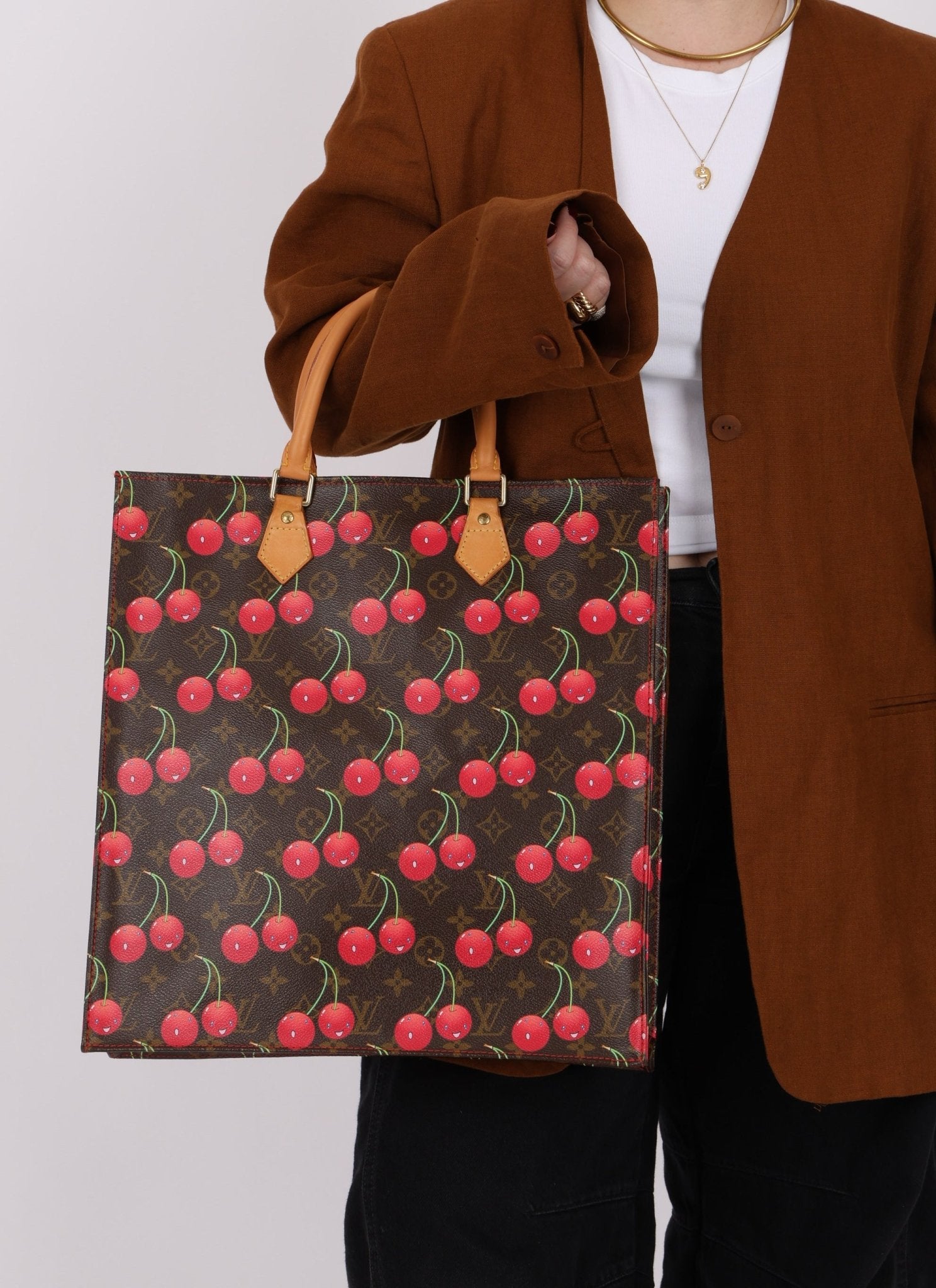 Limited Edition 2005 Louis Vuitton x Takashi Murakami Cerises Sac Plat - FashioNica