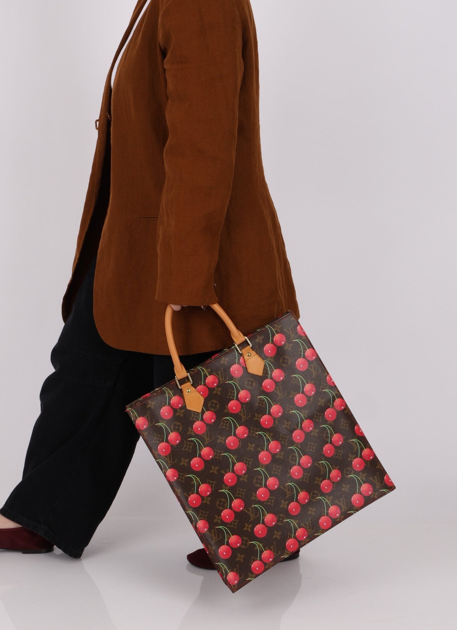 Limited Edition 2005 Louis Vuitton x Takashi Murakami Cerises Sac Plat - FashioNica