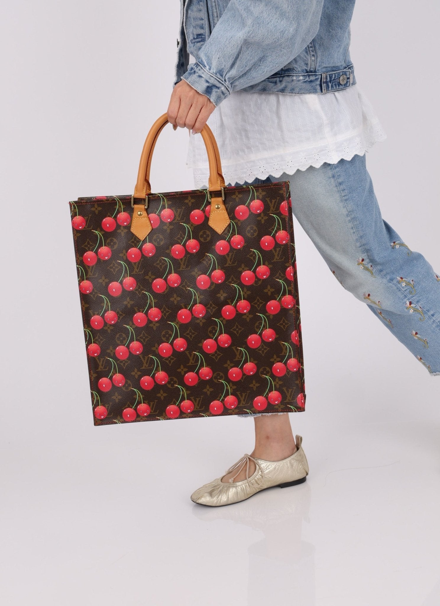 Limited Edition 2005 Louis Vuitton x Takashi Murakami Cerises Sac Plat - FashioNica