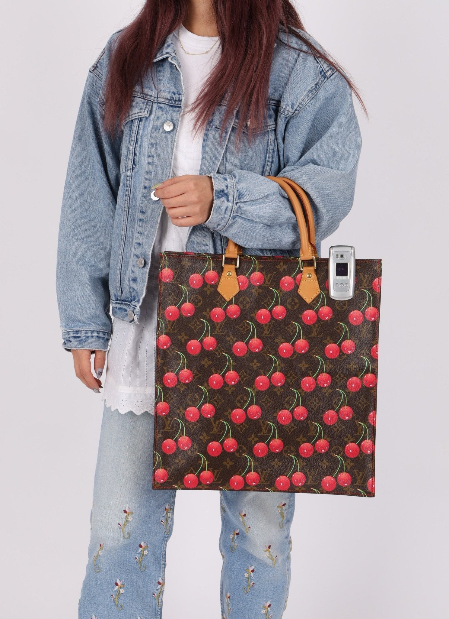 Limited Edition 2005 Louis Vuitton x Takashi Murakami Cerises Sac Plat - FashioNica