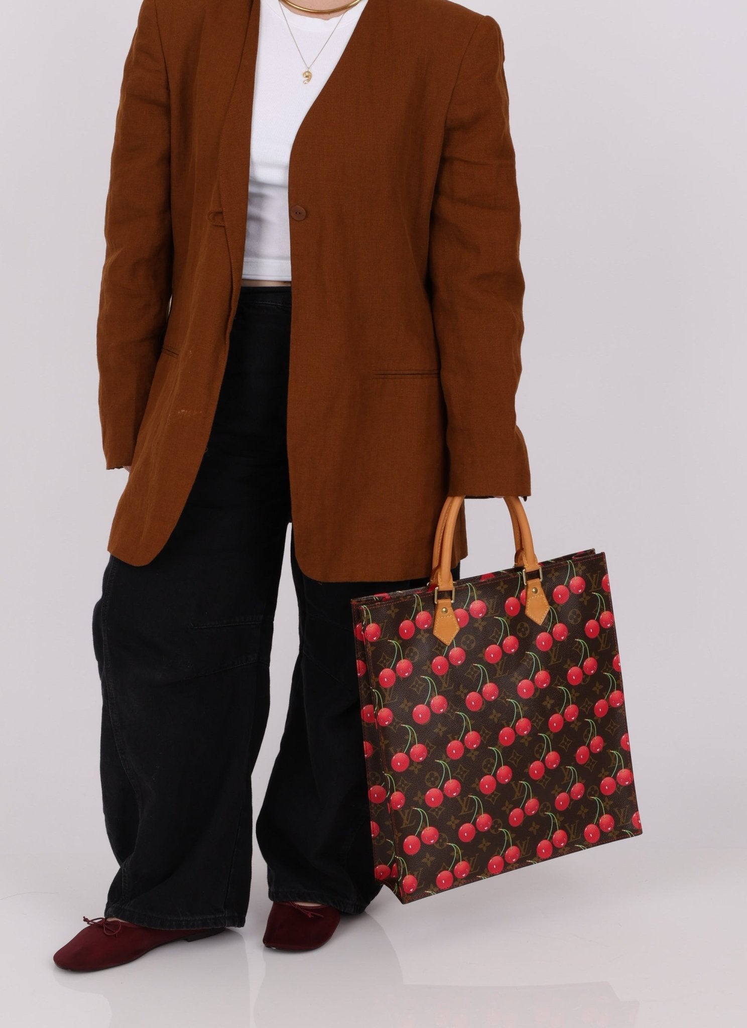 Limited Edition 2005 Louis Vuitton x Takashi Murakami Cerises Sac Plat - FashioNica