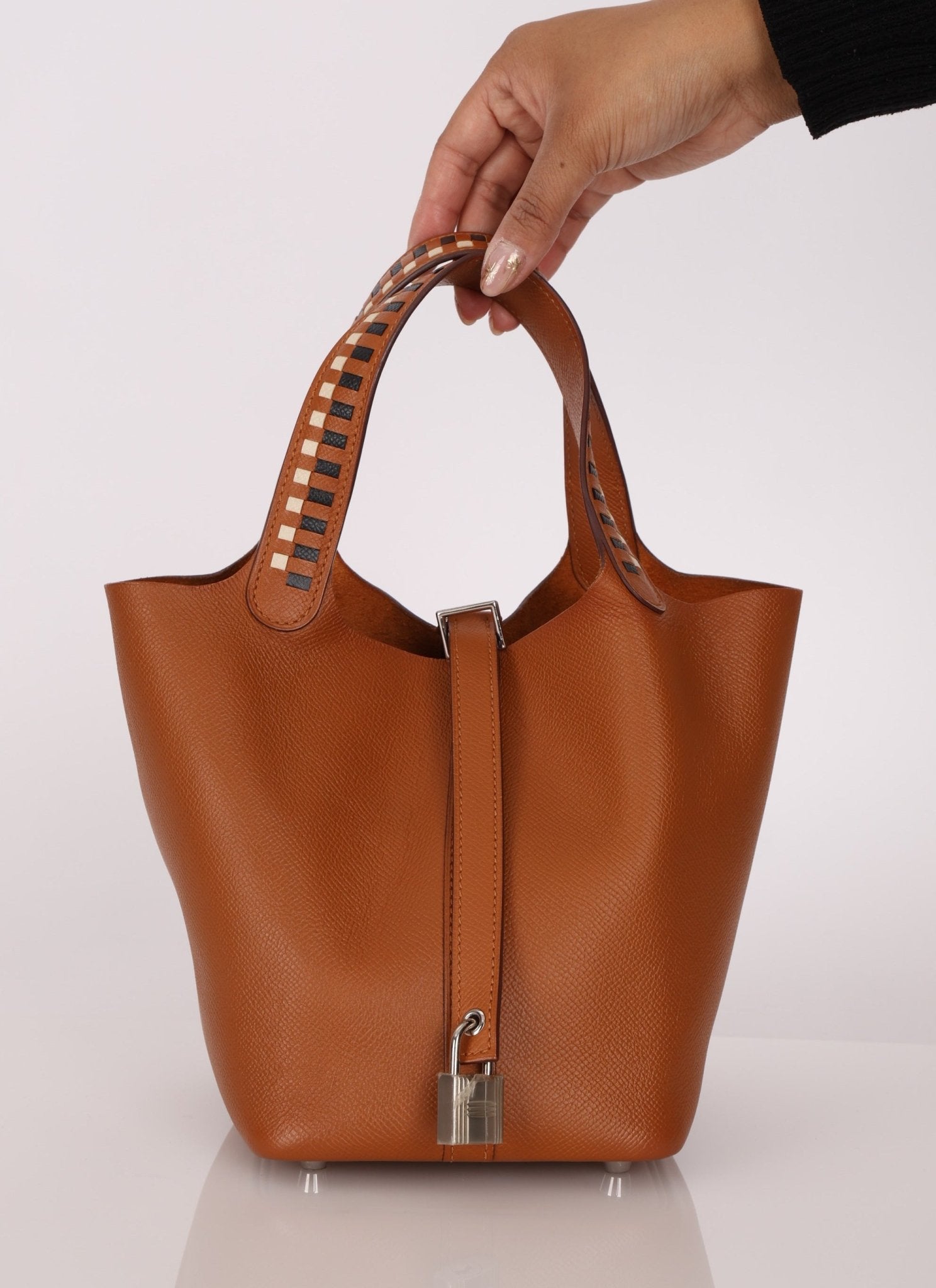 Limited Edition 2018 Hermès Tressage de Cuir Picotin 18 PHW - FashioNica