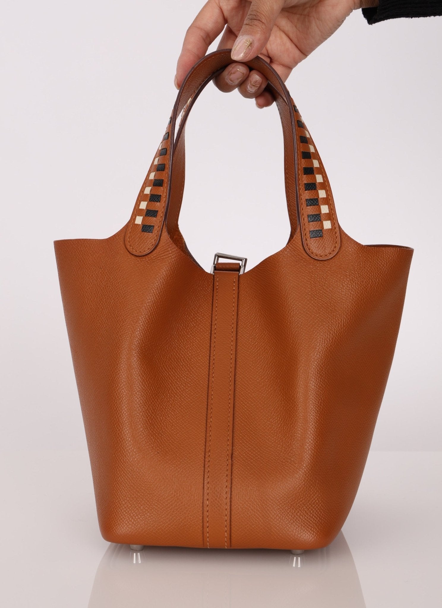 Limited Edition 2018 Hermès Tressage de Cuir Picotin 18 PHW - FashioNica