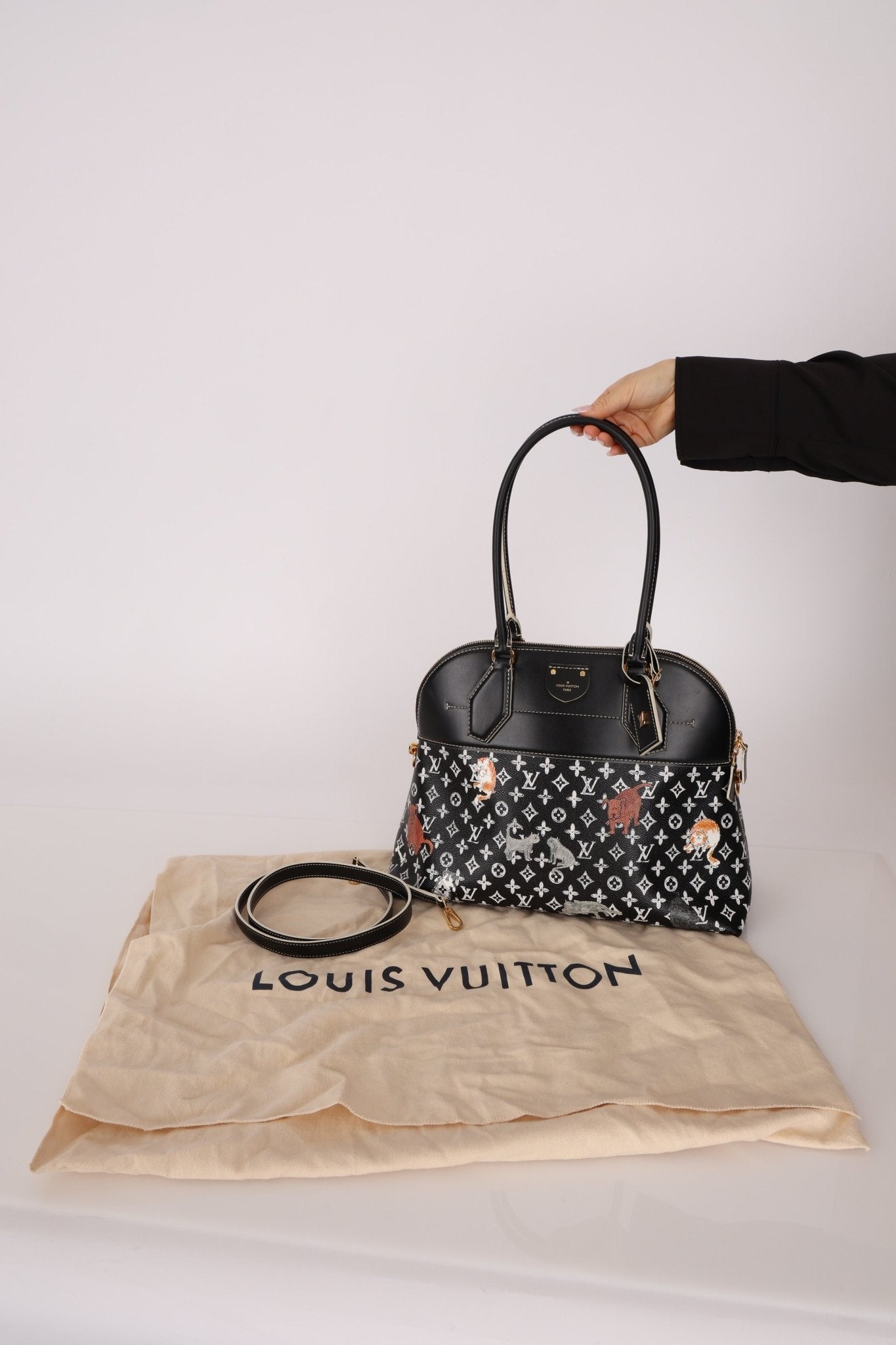 Limited Edition 2018 Louis Vuitton x Grace Coddington Catogram Alma MM - FashioNica