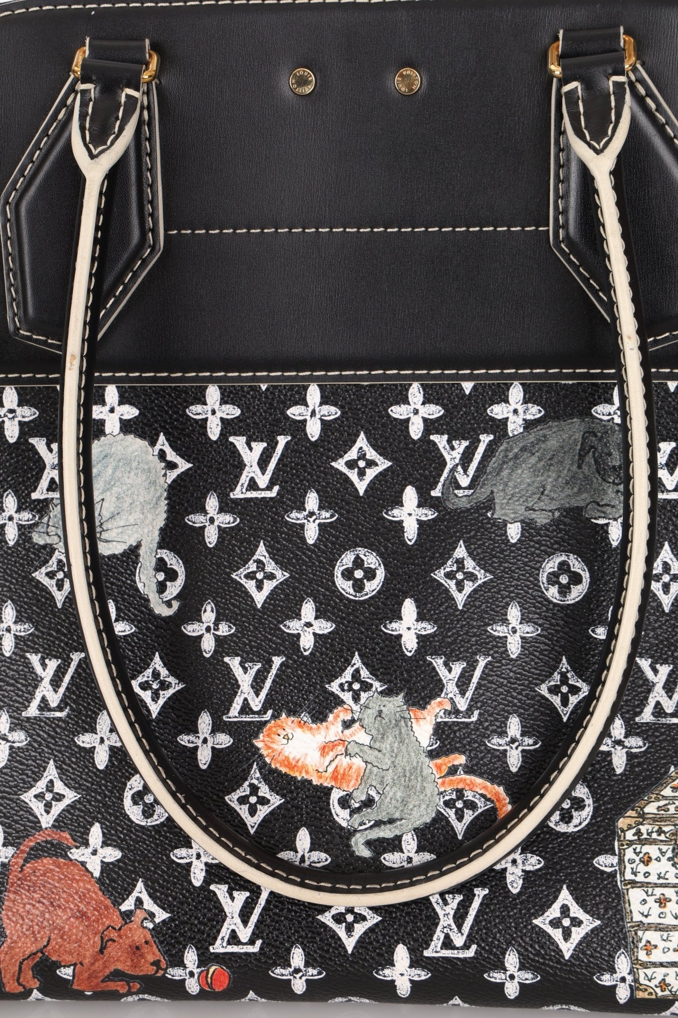 Limited Edition 2018 Louis Vuitton x Grace Coddington Catogram Alma MM - FashioNica