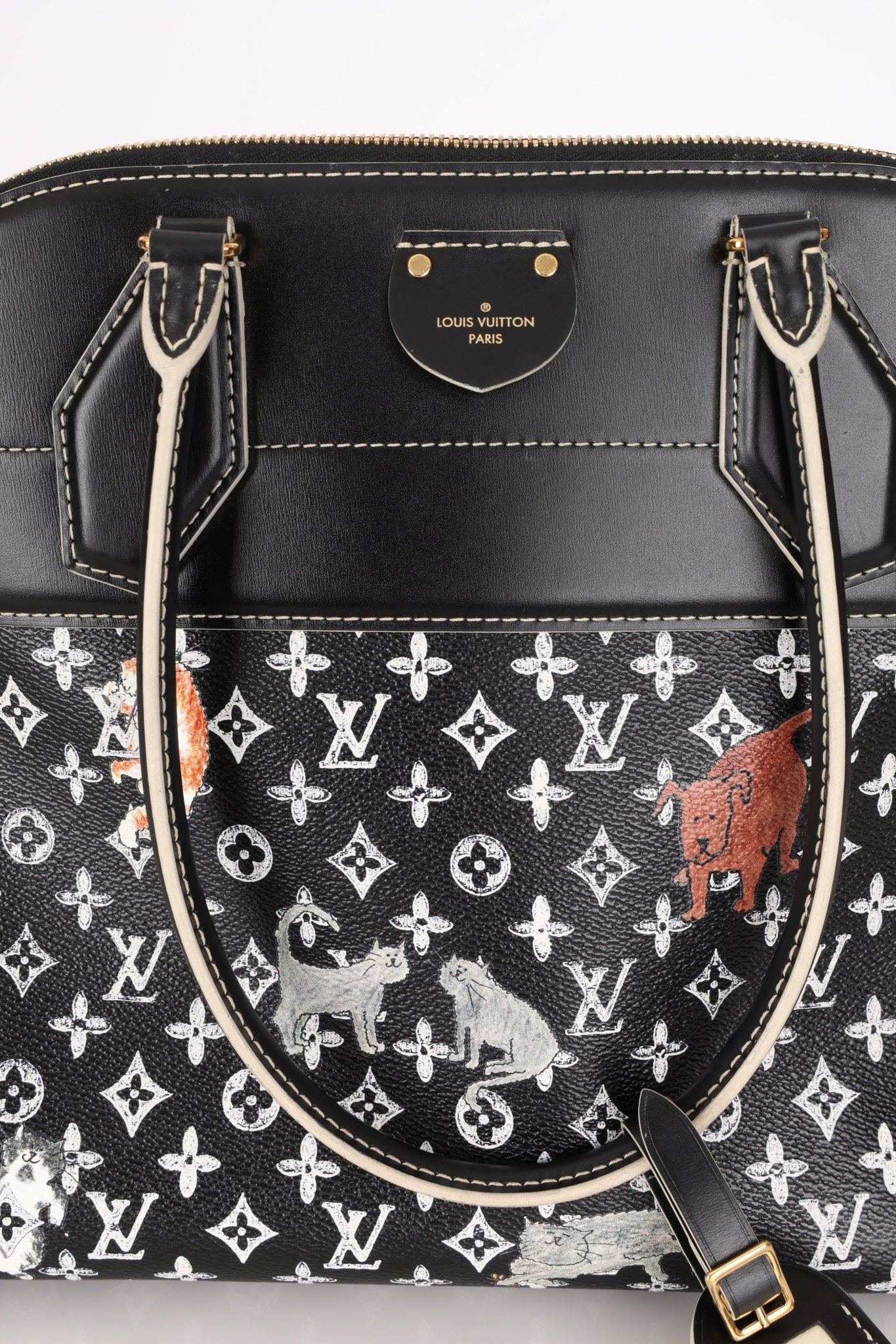 Limited Edition 2018 Louis Vuitton x Grace Coddington Catogram Alma MM - FashioNica