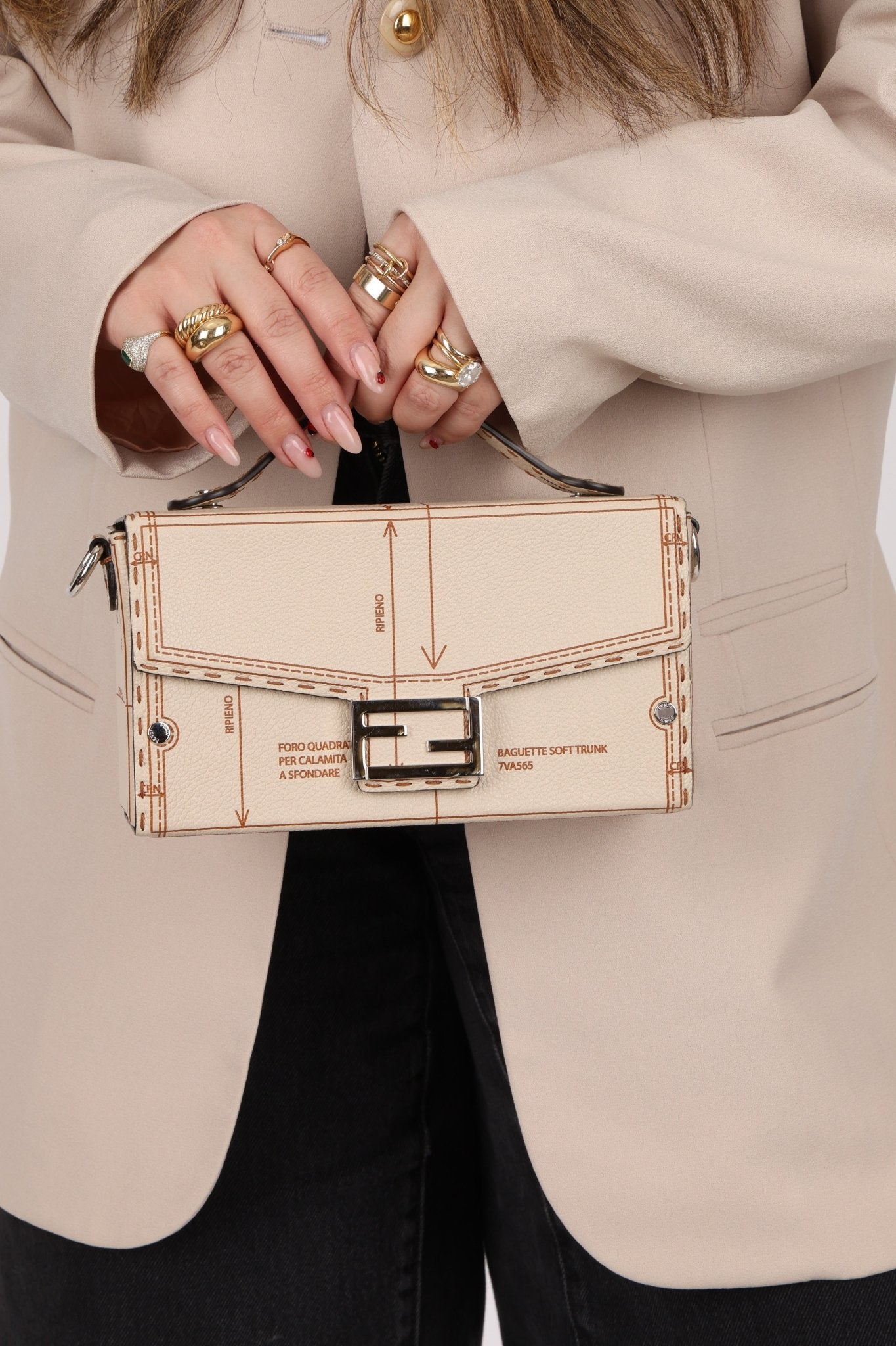 Limited Edition 2024 Fendi Factory Soft Trunk Baguette - FashioNica