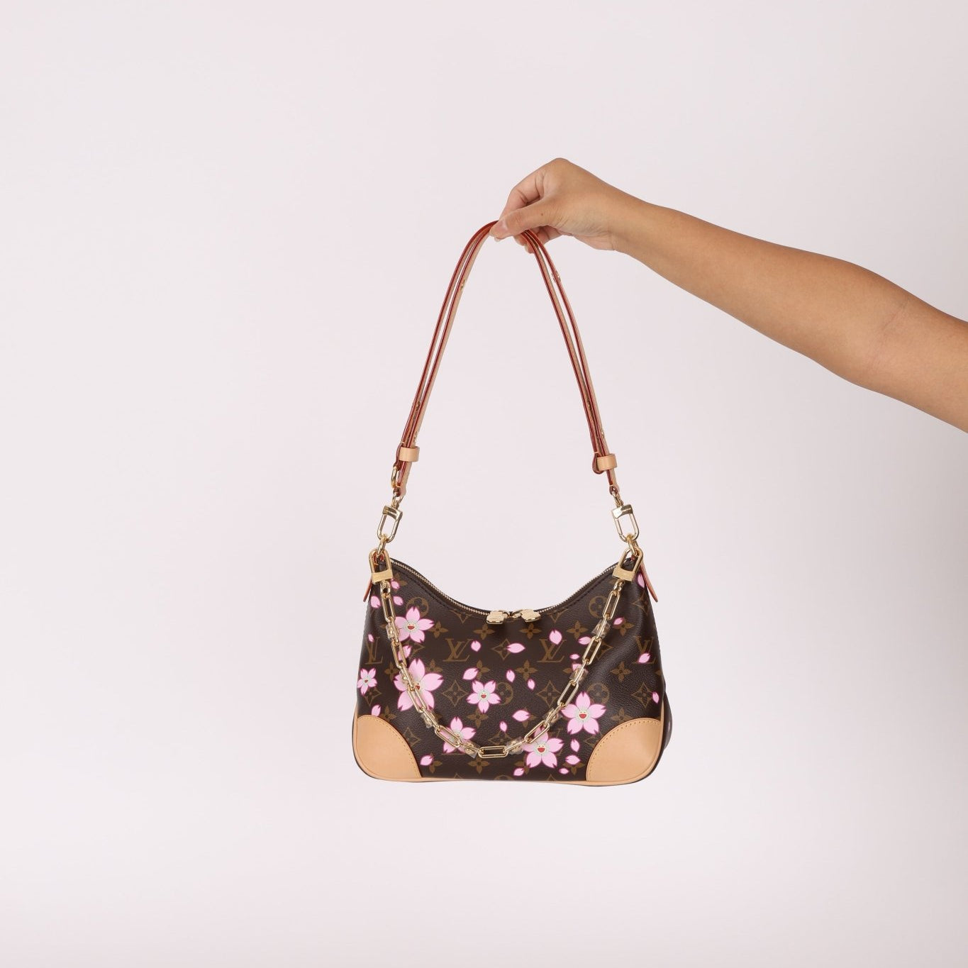 Limited Edition 2025 Louis Vuitton x Takashi Murakami Cherry Blossom Boulogne PM - FashioNica