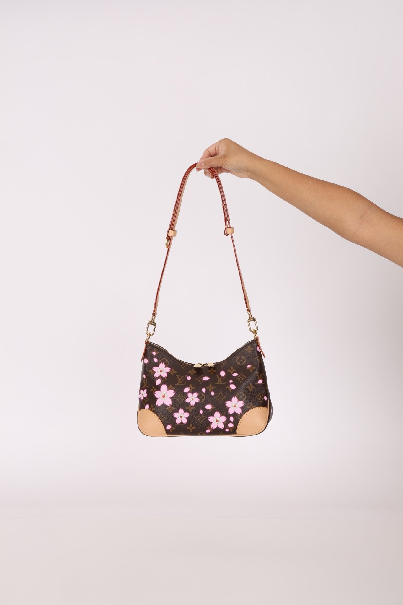 Limited Edition 2025 Louis Vuitton x Takashi Murakami Cherry Blossom Boulogne PM - FashioNica