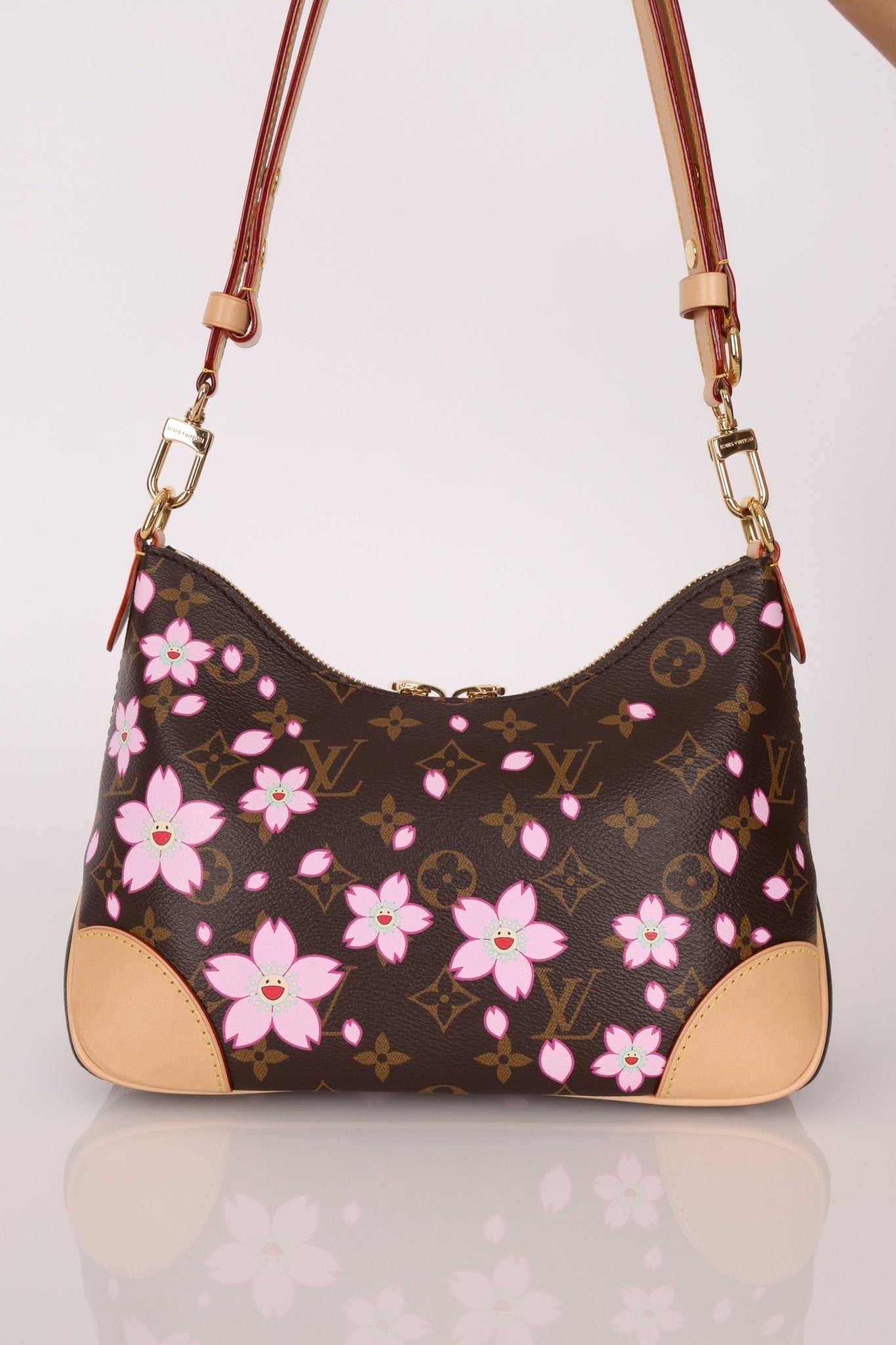 Limited Edition 2025 Louis Vuitton x Takashi Murakami Cherry Blossom Boulogne PM - FashioNica