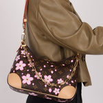 Limited Edition 2025 Louis Vuitton x Takashi Murakami Cherry Blossom Boulogne PM - FashioNica