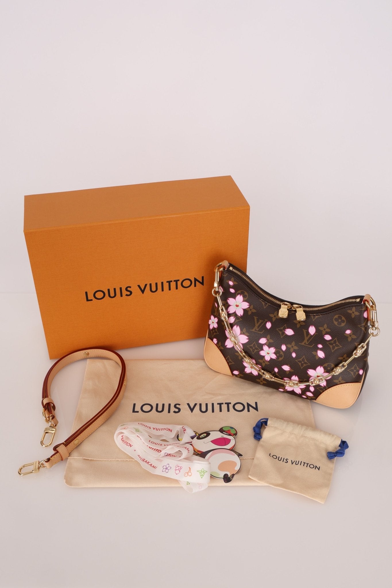 Limited Edition 2025 Louis Vuitton x Takashi Murakami Cherry Blossom Boulogne PM - FashioNica